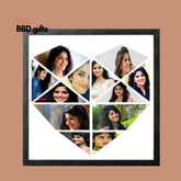 Heart Shaped Photo Collage Frame  - BBD GIFTS